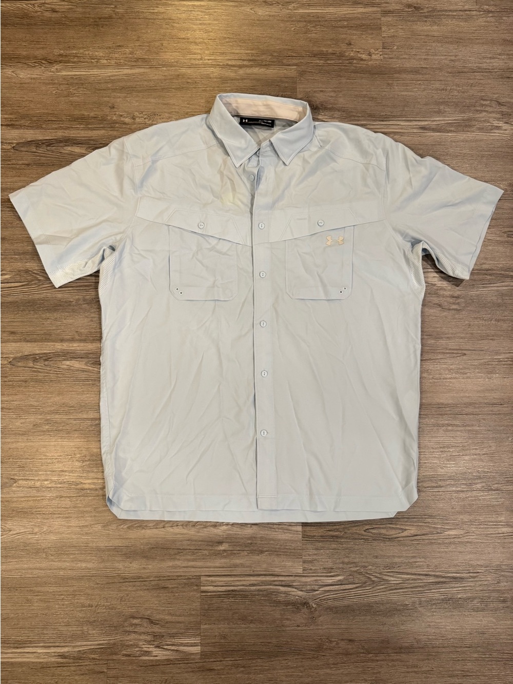 Under Armour Mens XL HeatGear UPF 30 Fishing Hiking Vented Shirt NWT